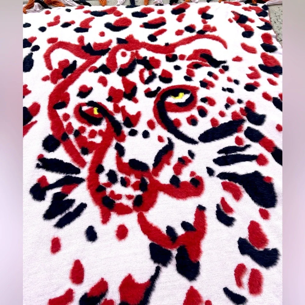 Anthropologie Tiger Throw Blanket